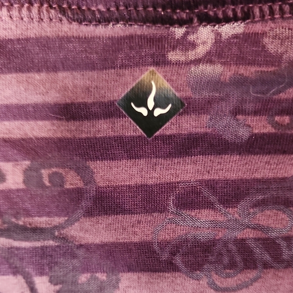 Prana Fitted Long Sleeve Purple Tee - Picture 4 of 8